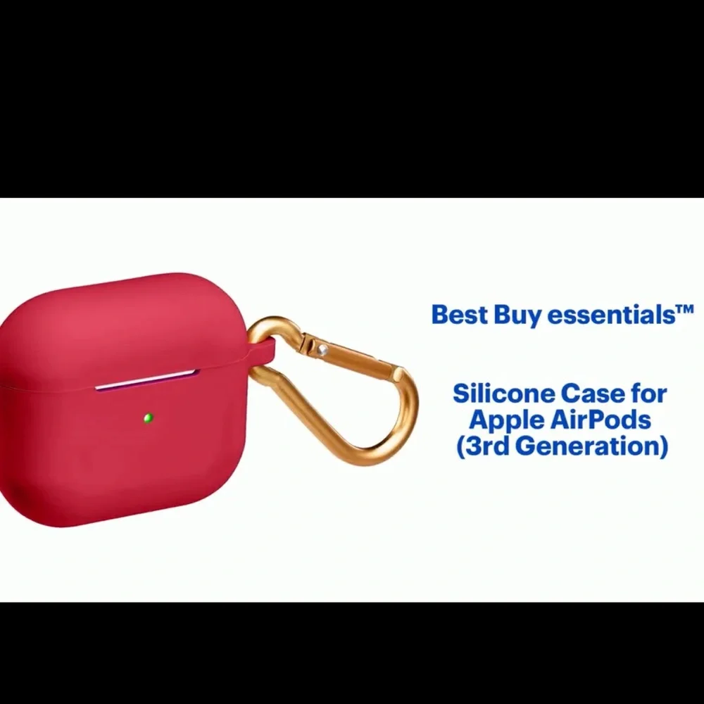 NWOT BESTBUY Essentials 3rd Generation Soft Silicon AirPod Case